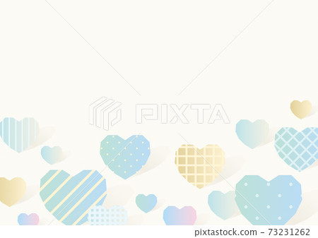 可愛的淺藍色心形圖案背景圖素材 73231262