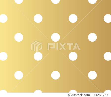 Gold polka dots pattern, colorful holiday background - vector  73231264