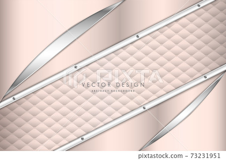 Luxury pink and silver metallic with upholstery. Luxury pink and silver metallic with upholstery. 73231951