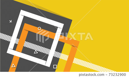 Abstract modern futuristic graphic background. Yellow background with stripes. Minimalistic geometric abstract background design, banner background in bright yellow and gray colors. vector design Abstract modern futuristic graphic background. Yellow background with stripes. Minimalistic geometric abstract background design, banner background in bright yellow and gray colors. vector design 73232900
