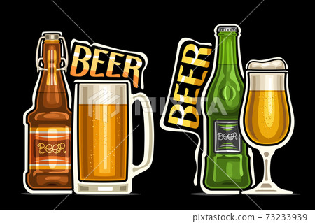 Vector logos for Beer 73233939