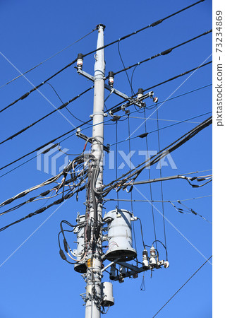 電線桿和電氣設備 73234869