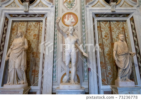 Baroque marble sculptural group by Italian artist in Galleria Borghese Baroque marble sculptural group by Italian artist in Galleria Borghese 73236778