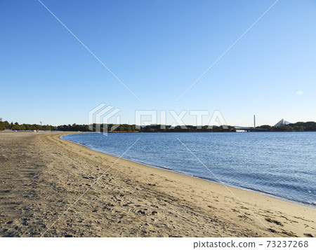 Winter in Uminokoen, Kanazawa Ward, Yokohama City, Kanagawa Prefecture, which was quiet due to the corona vortex 73237268