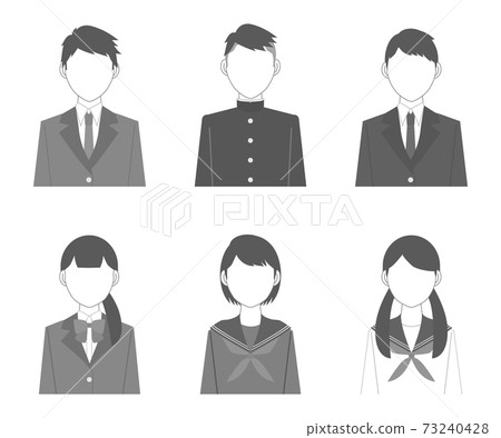 初中和高中學生插圖集（黑白） 73240428