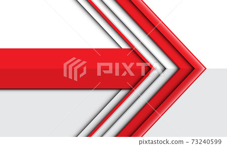Abstract red arrow direction on white design modern futuristic background vector illustration. 73240599