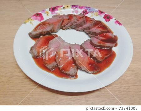 Handmade roast beef made at home 73241005