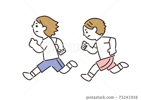 孩子們努力奔跑 孩子們努力奔跑 73241938