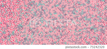 Colorful nonpareils cake sprinkles in rectagular bowls 73242320