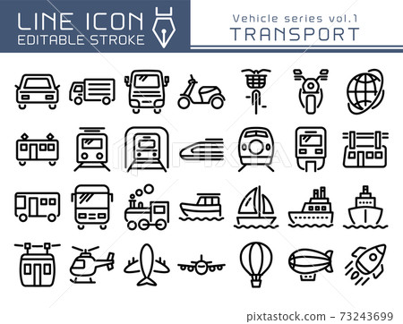 Line Icon交通工具系列Vol.1運輸 73243699