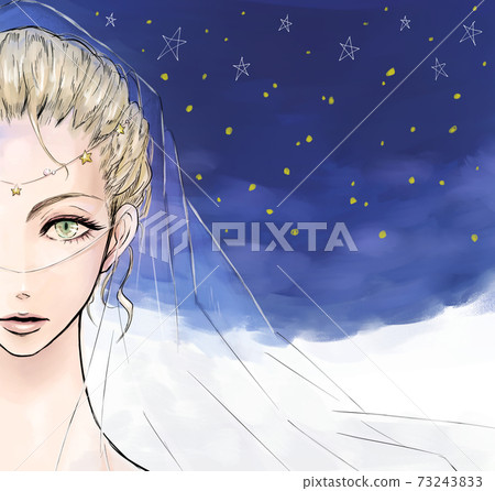 星空和神秘的女人 星空和神秘的女人 73243833