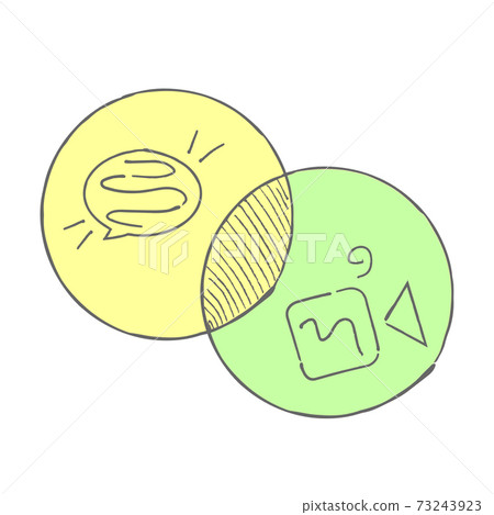 The concept of video chat. Icon for video meeting in a flat style. 73243923