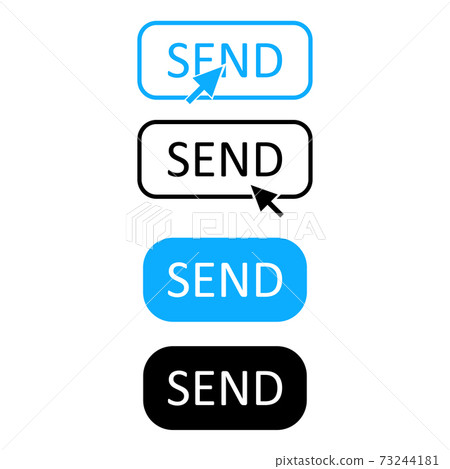 Send message icon, button set. Vector icons Send message icon, button set. Vector icons 73244181