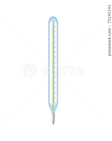 Thermometer icon. Measuring body temperature in vector. Thermometer main prevention coronavirus. Design template of thermometer showing temperature 73245141