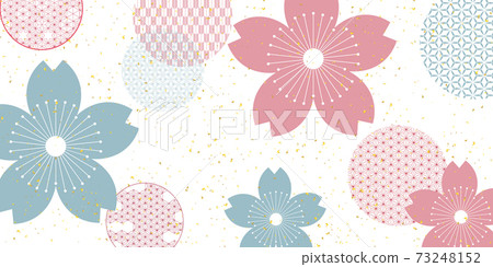 Sakura Japanese pattern spring background - Stock Illustration ...