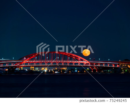 神戶大橋和中秋明月 神戶大橋和中秋明月 73249245