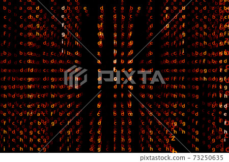 Matrix alphabet deep dimension lava color abstract text effect motion Matrix alphabet deep dimension lava color abstract text effect motion 73250635