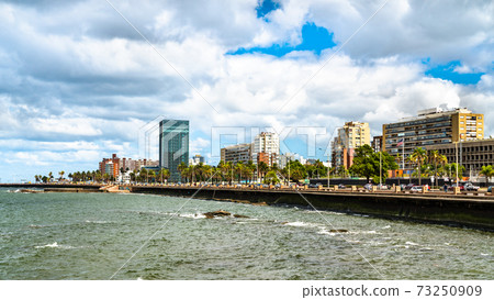 Skyline of Montevideo, the capital of Uruguay 73250909