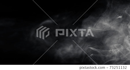 White smoke or mist in black background. White smoke or mist in black background. 73251132