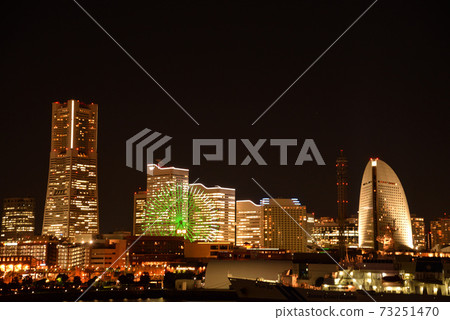Night view of Yokohama Minato Mirai Night view of Yokohama Minato Mirai 73251470