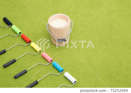 Painting roller and bucket painting image 73252084