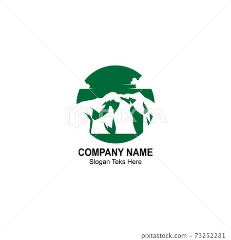 Ko'olau mountain design template vector 73252281
