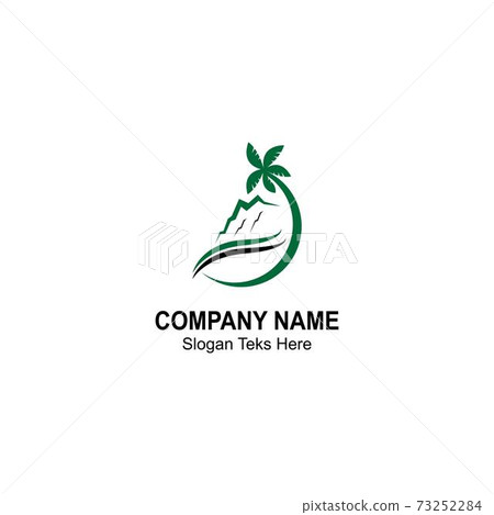 Ko'olau mountain design template vector Ko'olau mountain design template vector 73252284