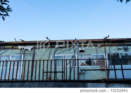 Old prefabricated house Old prefabricated house 73252841