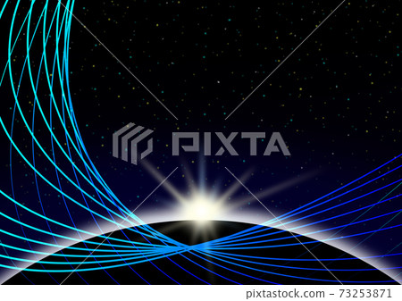 Space Web Blue Line 73253871