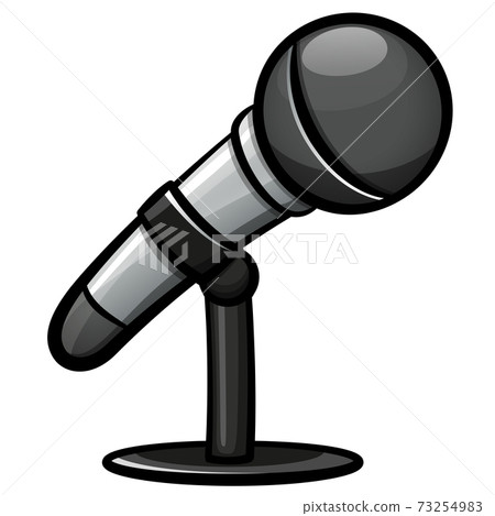 Vector microphone audio cartoon design 73254983