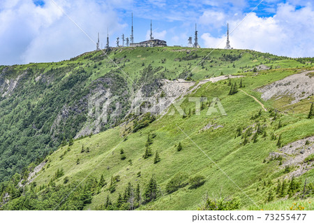夏天從三原高原的阿爾卑斯山觀察路線向男鹿頭望去 73255477