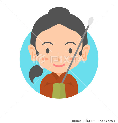 飛鳥時代/奈良時代女警官圖標 飛鳥時代/奈良時代女警官圖標 73256204