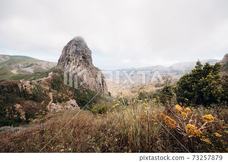 Agando cliff near Garajonay park on La Gomera island 73257879