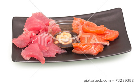 Sashimi on plate Sashimi on plate 73259398