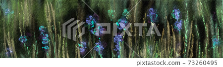 Nature floral banner template. Beautiful night meadow landscape. Nature floral banner template. Beautiful night meadow landscape. 73260495