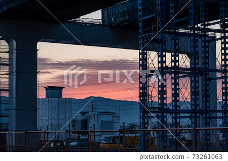 New Meishin Expressway under construction in Joyo City, Kyoto Prefecture New Meishin Expressway under construction in Joyo City, Kyoto Prefecture 73261063