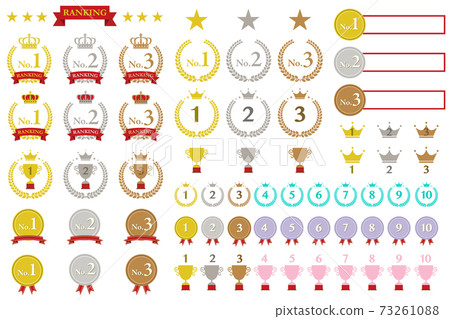 Ranking Icon set - Stock Illustration [73261088] - PIXTA