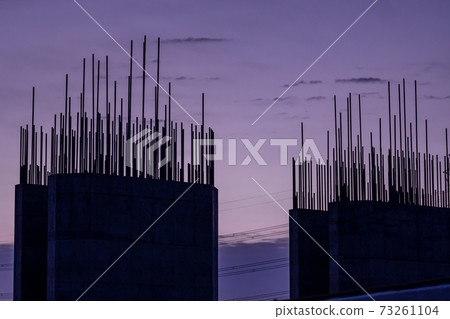 New Meishin Expressway under construction in Joyo City, Kyoto Prefecture 73261104