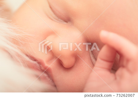 newborn girl sleeping 73262007