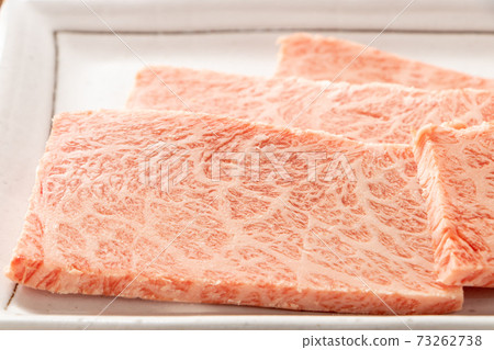牛肉（用於國產黑毛日本牛肉Hanesita /烤肉）。 73262738