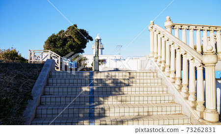 神奈川縣湘南三浦半島三浦市城鹿島城鹿島燈塔冬季 73262831