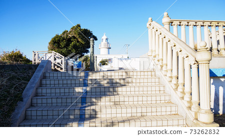 神奈川縣湘南三浦半島三浦市城鹿島城鹿島燈塔冬季 神奈川縣湘南三浦半島三浦市城鹿島城鹿島燈塔冬季 73262832