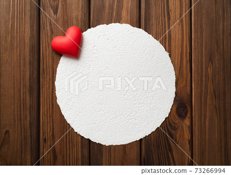 Valentines Day background with red heart and greeting card mockup Valentines Day background with red heart and greeting card mockup 73266994
