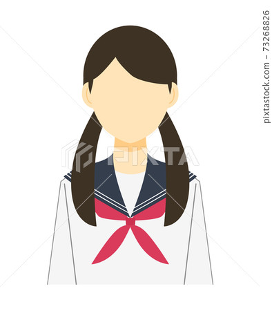 水手服的高中女生 水手服的高中女生 73268826