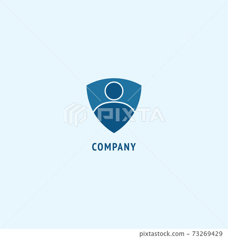 Personal Data Security Logo Design Template, Digital Security, Shield People Sign, Emblem Logo Concept Personal Data Security Logo Design Template, Digital Security, Shield People Sign, Emblem Logo Concept 73269429