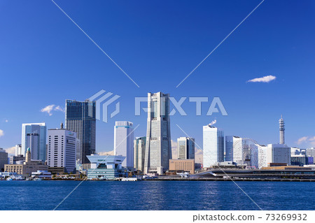 橫濱港和港未來海岸的風景 橫濱港和港未來海岸的風景 73269932