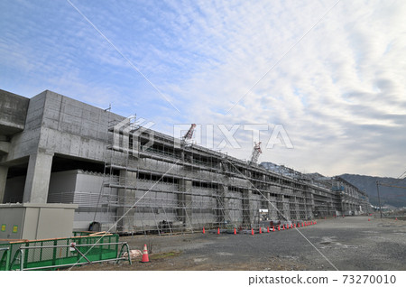 Hokuriku Shinkansen Nan'etsu Station under construction Hokuriku Shinkansen Nan'etsu Station under construction 73270010