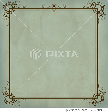 復古框架/方形綠色 73270983