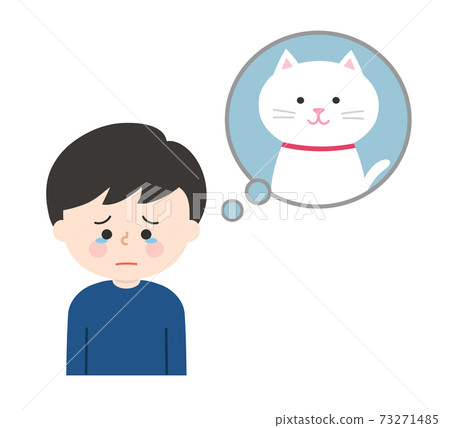 記得他的寵物並哀悼的男孩（貓） 73271485