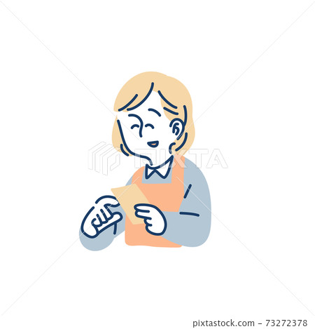 Restaurant female clerk Restaurant female clerk 73272378